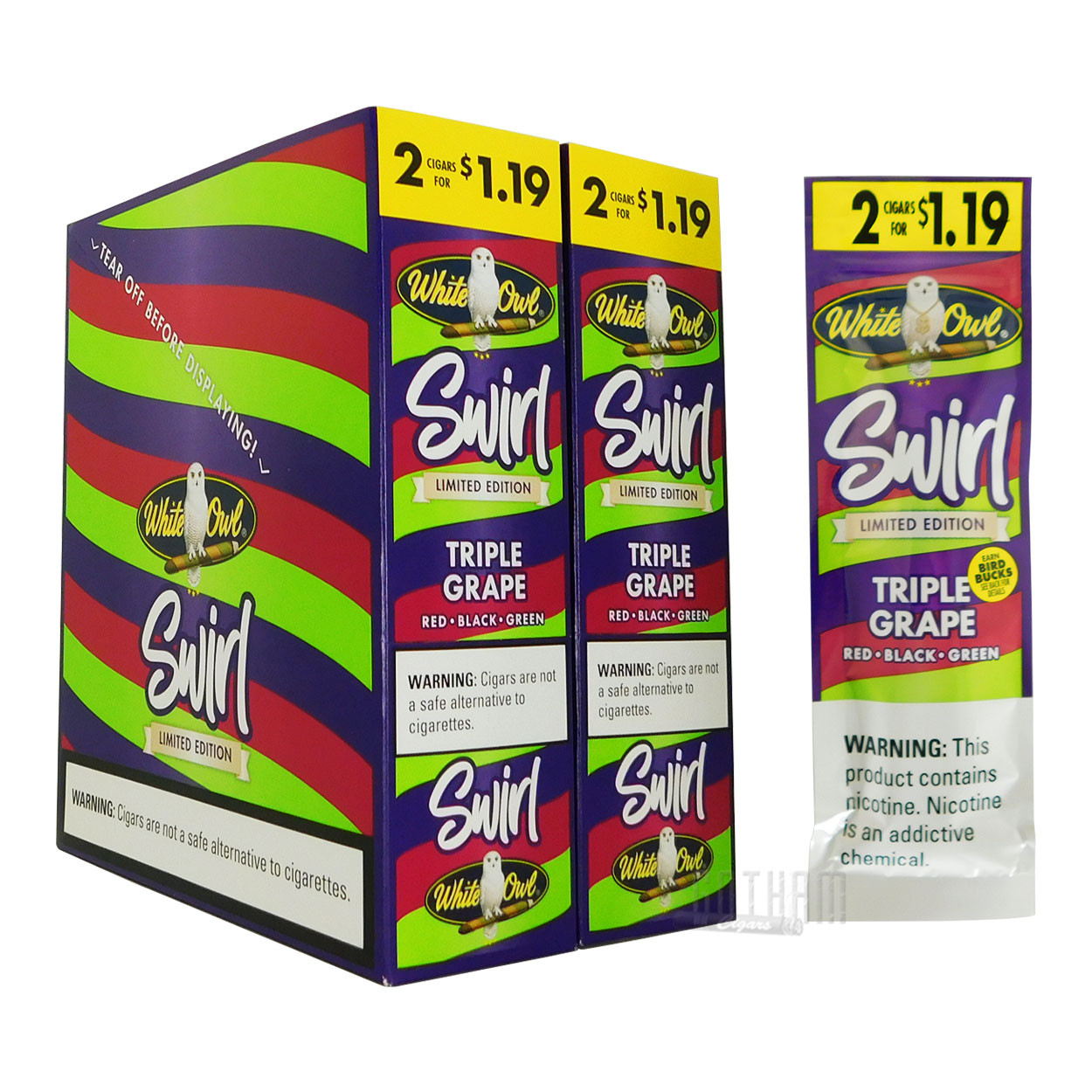 White Owl Swirl Triple Grape