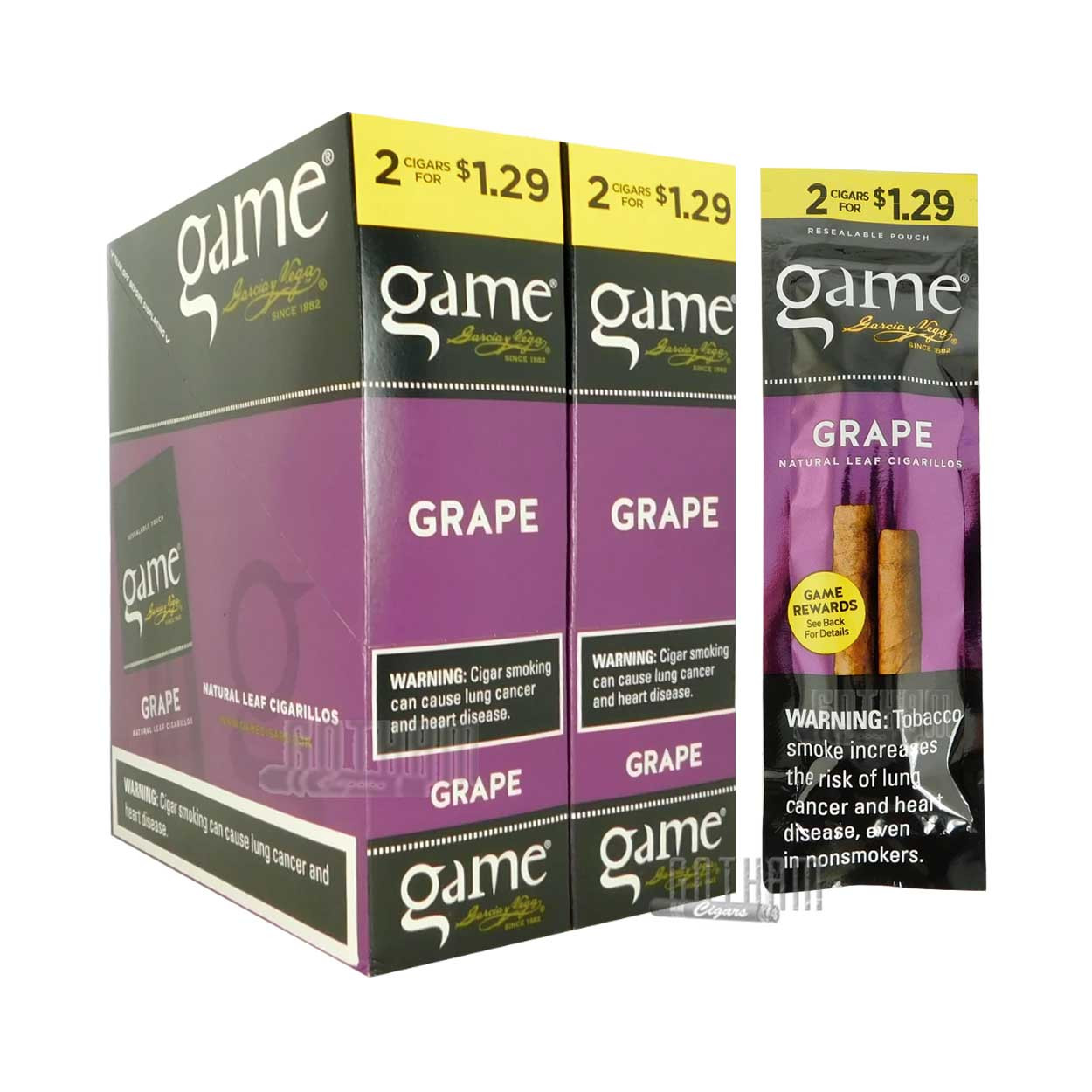 Game Cigarillos Grape Flavor