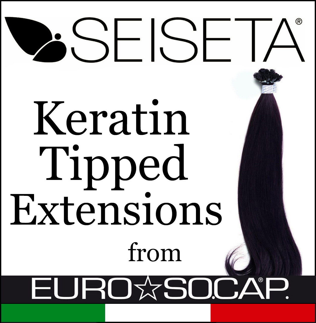 Seiseta by Euro SoCap fusion hair extensions