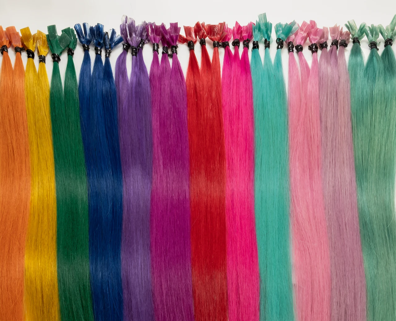 Fantasy Highlight strands, K-tip/fusion 18", 100% human