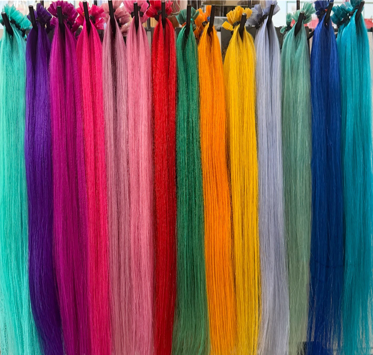 Fantasy Highlight strands, K-tip/fusion 18", 100% human