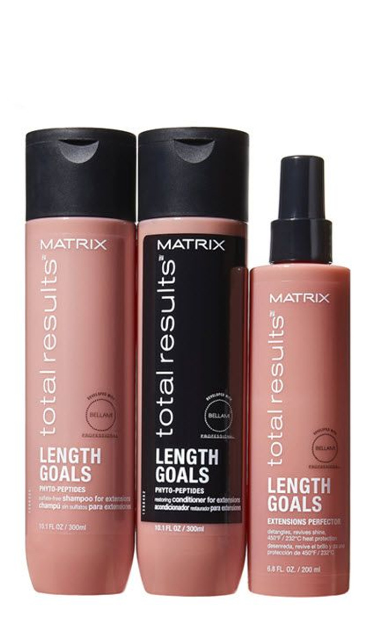 partikel månedlige Råd Matrix Hair Extension Shampoo, Conditioner & Leave In