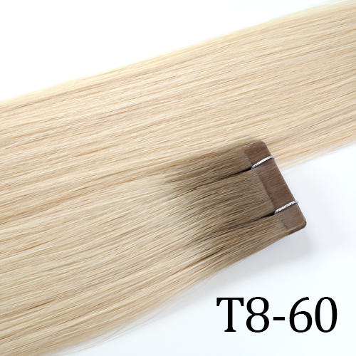 Rooted platinum blonde Tape-ins