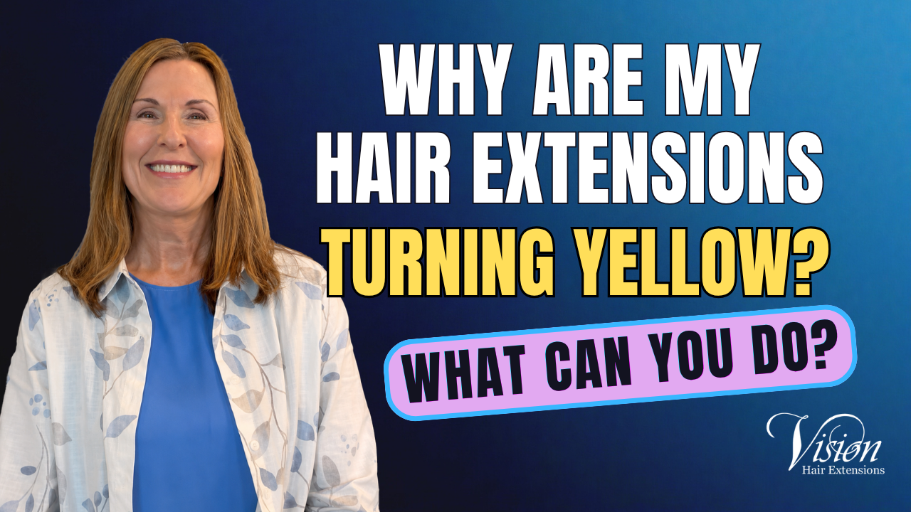 The Reason your Hair Extensions are turning Yellow - How to stop it! (See Video)