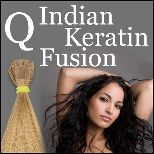 Q Indian Temple Hair - Keratin Tip, fusion, 25 strands