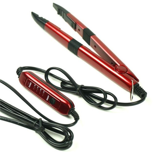 Red Professional Hair Extension Iron