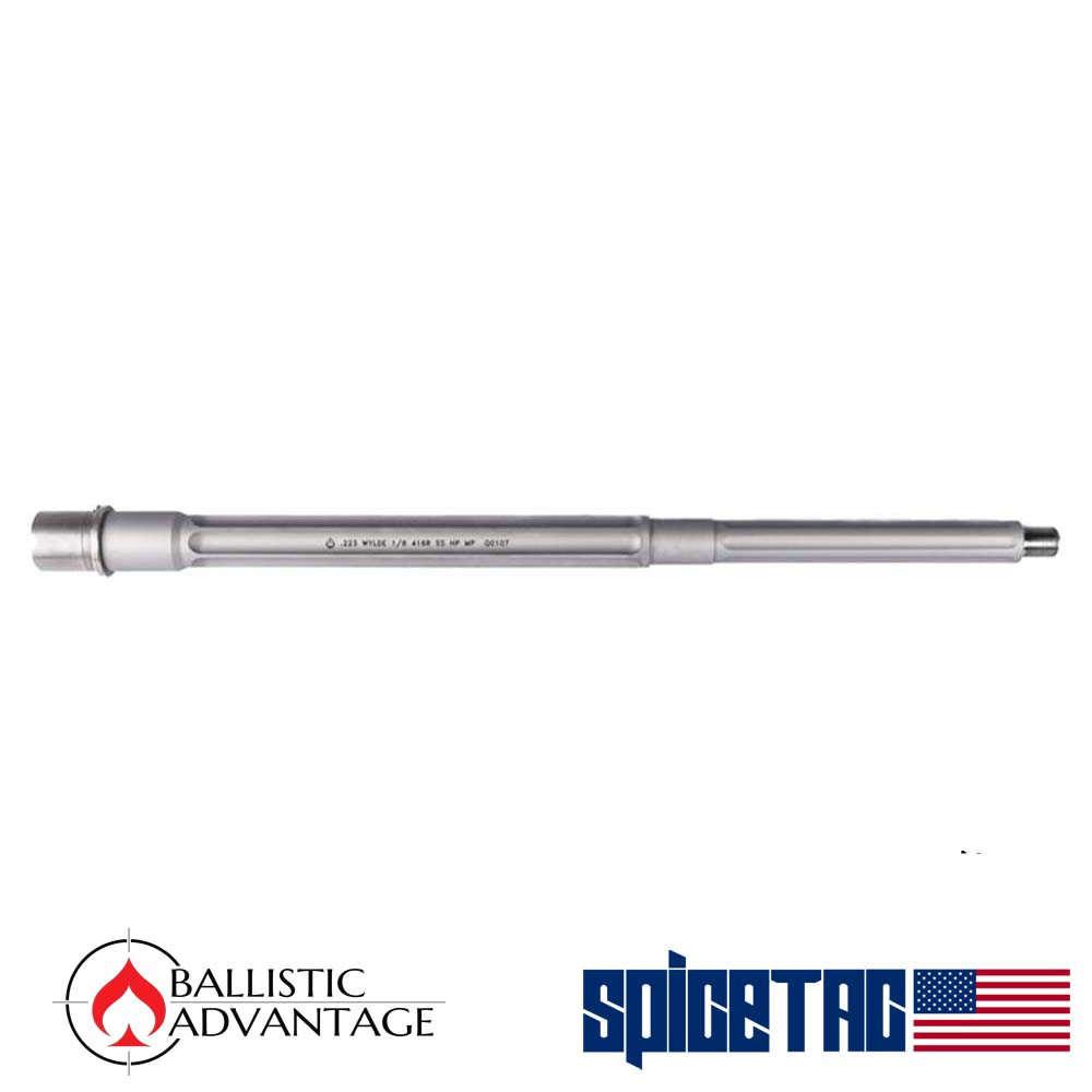 Ballistic Advantage 223 Wylde 16" Fluted Stainless SPR Barrel (.750