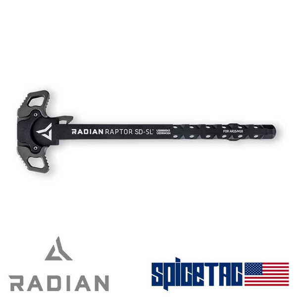 Radian Raptor SD SL Charging Handle Radian Grey For Sale
