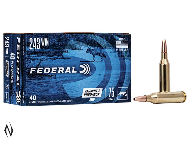 Federal .243 Winchester 75gr JHP