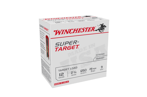 Winchester Super Target 12ga 1250fps 9 2-3/4" 28gm Slab