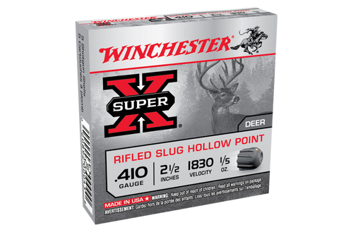 Winchester Super X 410G Rifled Slug HP 2-1/2" 6gm