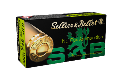 Sellier & Bellot 9mm Luger 115gr Non-Tox JHP 50pk