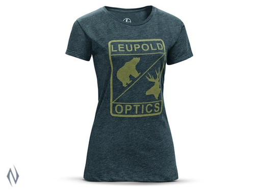 LEUPOLD WOMENS SS L OPTICS T-SHIRT GRAPHITE LGE XXXX