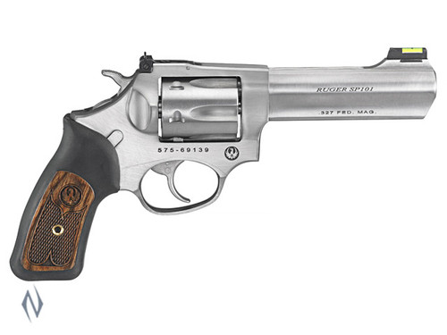 RUGER SP101 327 FED STAINLESS 6 SHOT 107MM