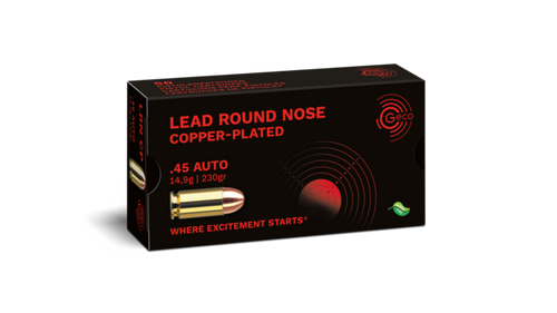 Geco 45ACP 230gr Copper Plated LRN