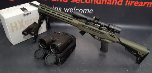 CZ 515 Pro OD Green .22LR AT062 Burris Droptine Scope Package A-332 + Steiner HX  10x56 Ex Demo