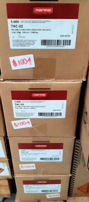 Norma 22LR Tac-22 40gr LRN - 5000rnds
