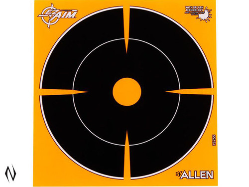 ALLEN EZ AIM SPLASH ADHESIVE REACTIVE 6" BULLSEYE TARGET 6X6 12PK
