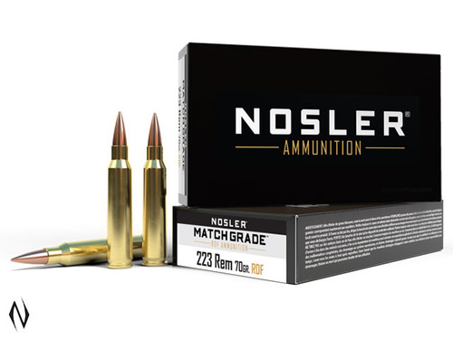 NOSLER MATCH AMMO 223 70GR HPBT RDF