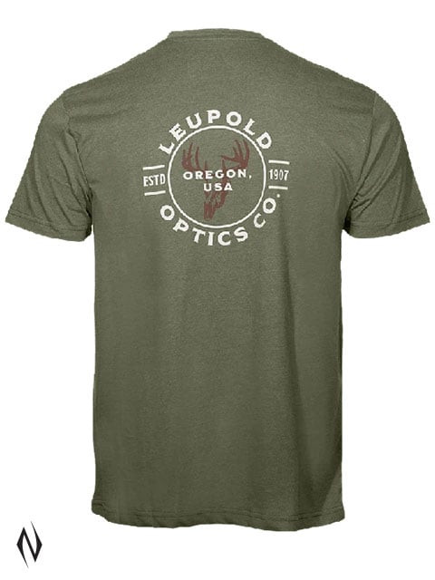 LEUPOLD BUCK COUNTRY TEE LIGHT OLIVE LARGE