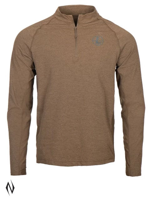 LEUPOLD COVERT PRO 1/4 ZIP SHADOW BROWN MEDIUM