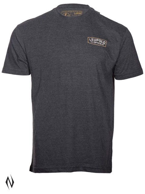 LEUPOLD BADGE TEE CHARCOAL LARGE
