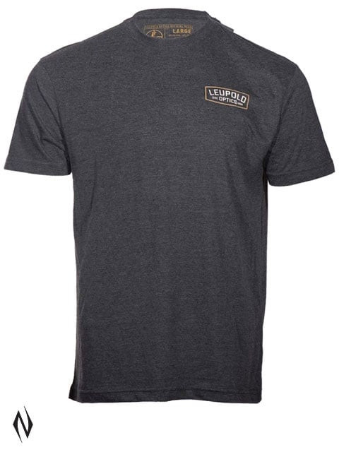 LEUPOLD BADGE TEE CHARCOAL XX-LARGE