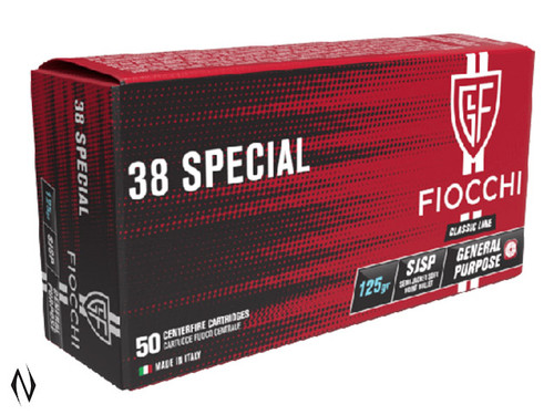 FIOCCHI 38 SPL 125GR SJSP CLASSIC 50 PK