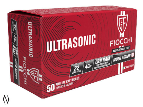 FIOCCHI 22LR 40 GR LRN RAM RECREATIONAL ULTRASONIC 1246FPS