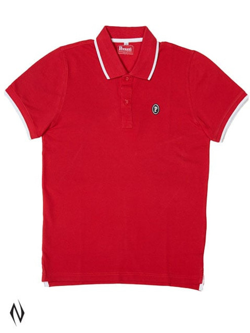 PERAZZI POLO SHIRT SHORT SLEEVE COTTON RED MED