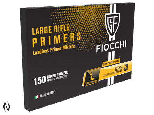 FIOCCHI PRIMER LARGE RIFLE LEADLESS 150 PK