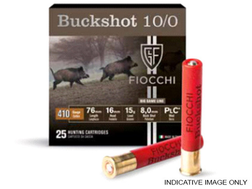 FIOCCHI BIG GAME BUCKSHOT 410G 3" 28GR 10/0 1460FPS