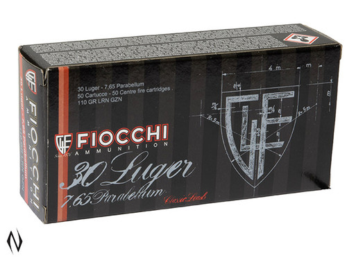 FIOCCHI 7.65 PARABELLUM 110GR LRN HERITAGE 50 PK
