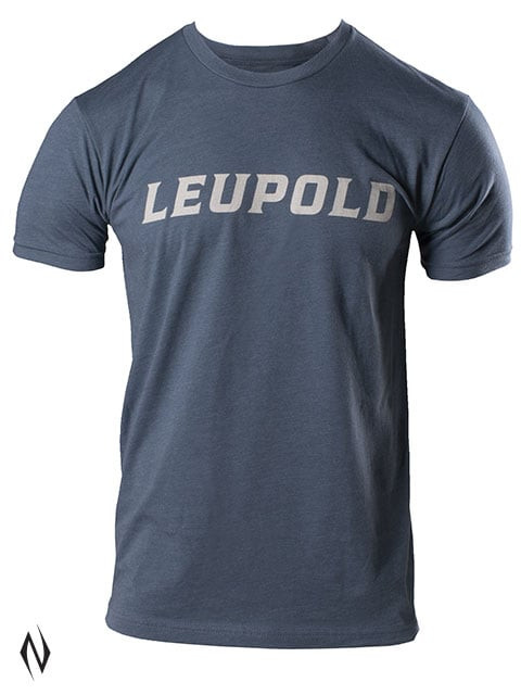 LEUPOLD WORDMARK TEE INDIGO HEATHER MED