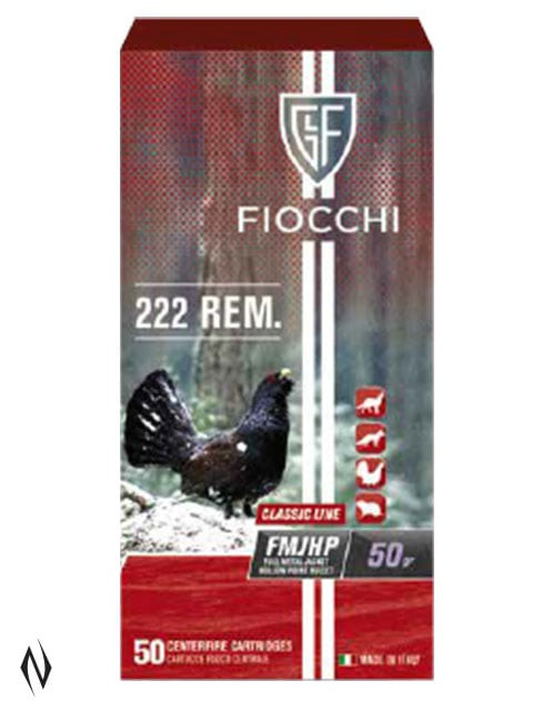 FIOCCHI 222 REM 50GR FMJHP CLASSIC 50 PK