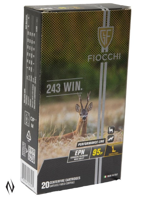 FIOCCHI 243 WIN 95GR EPN PERFORMANCE 20 PK