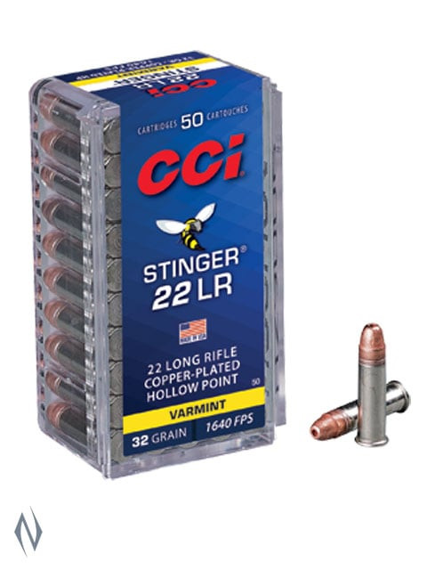 CCI 22LR STINGER 32GR CPHP 1640FPS