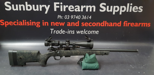 Bergara BMR X Steel 22LR AU234 + Element Iris 4-12x44 Scope Package A-390