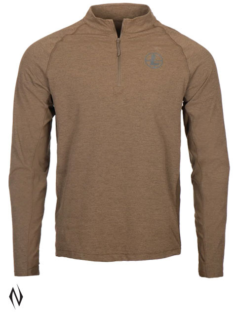 LEUPOLD COVERT PRO 1/4 ZIP SHADOW BROWN LARGE