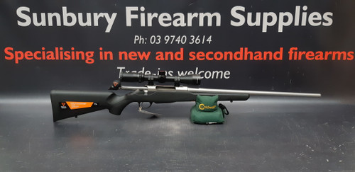 Tikka T3x Lite Stainless 223 22.4" AS315 Tasco Scope Package A-470