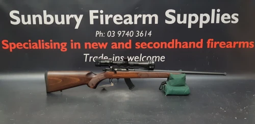 CZ 457 Beech Wood 22LR TB 5rnd 20" AW389 Scope package A-478