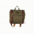 Canvas/Leather Backpack Green/Brown