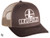 LEUPOLD RETICLE TRUCKER CAP FLAT BILL BROWN/KHAKI