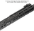 Leapers UTG PRO 7 Slot M-LOK Picatinny Rail Section Matte Black