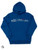 PERAZZI ORGANIC SWEATSHIRT HOODIE ALTERNATING PRINT SAPPHIRE BLUE XX LARGE