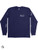 PERAZZI CLASSIC LONG SLEEVE T SHIRT NAVY - WHITE LOGO X LARGE