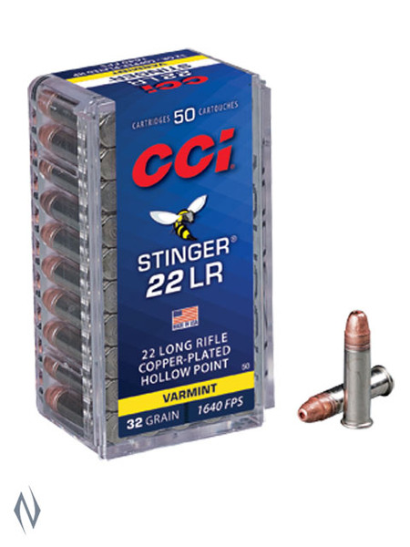 CCI 22LR Stinger 32gr CPHP 1640FPS