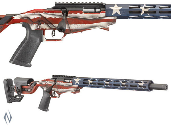 RUGER PRECISION RIMFIRE RIFLE 22LR 18" 10 SHOT USA FLAG