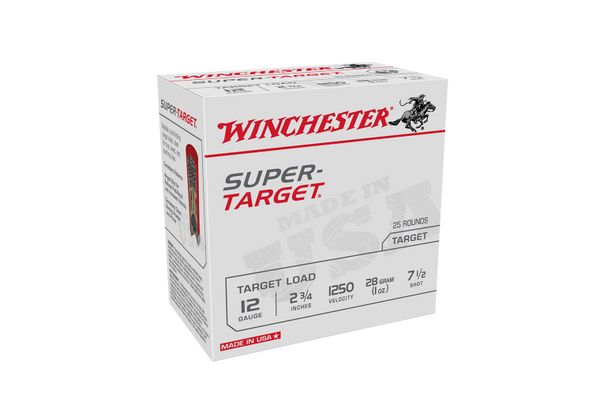 Winchester Super Target 12ga 1250fps 7.5 2-3/4" 28gm Slab