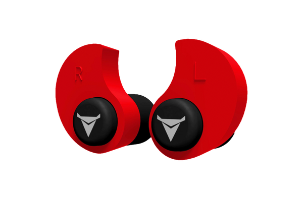 Decibullz Custom Molded Earplugs Red